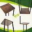 Gardlov 3-laagse metalen plantenstandaard 78 cm met MDF plateaus houtkleur loft design draagvermogen 40 kg