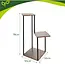 Gardlov 3-laagse metalen plantenstandaard 78 cm met MDF plateaus houtkleur loft design draagvermogen 40 kg