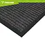 Trizand Antislip deurmat 80 x 120 cm grijs voor binnen en buiten, eenvoudig wasbaar op 40 °C