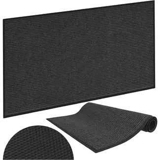 Trizand Antislip deurmat 80 x 120 cm grijs voor binnen en buiten, eenvoudig wasbaar op 40 °C