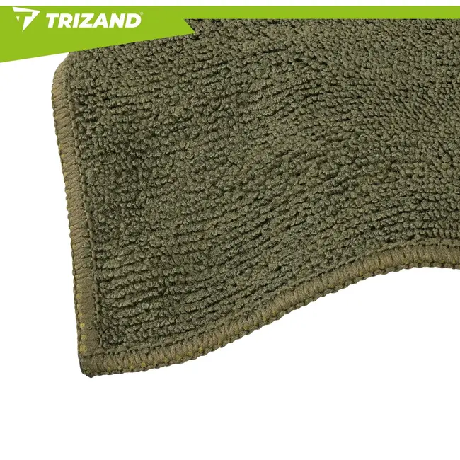 Trizand Microvezel handdoek 120 x 60 cm donkergroen voor sport, strand en reizen met opberghoes