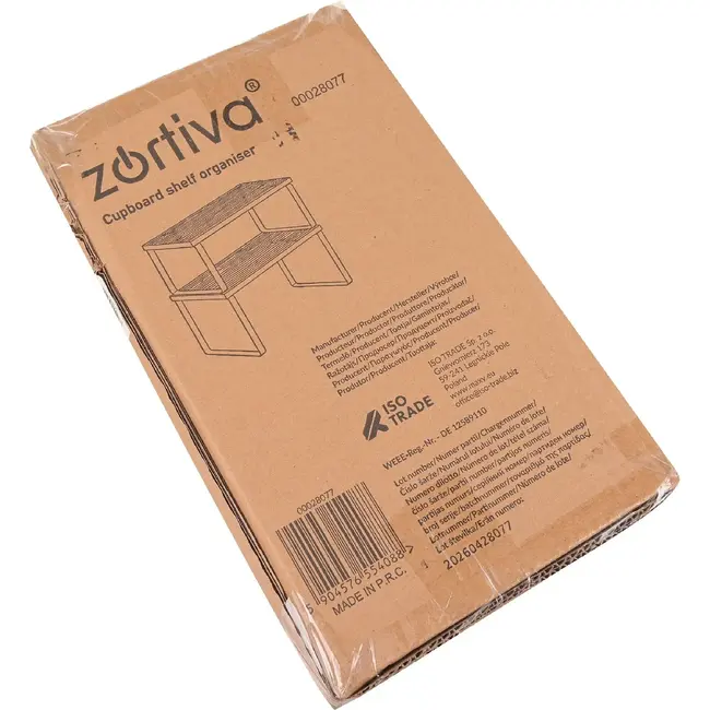 Zortiva Modulaire kruidenrekset van bamboe, 2 vrijstaande planken met zwarte ijzeren poten