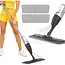 Zortiva Spraymop 300 ml met 3 wasbare microvezeldoeken en draaibare kop van 360° voor vloeren