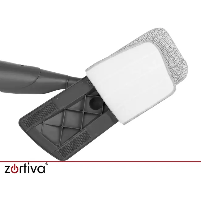 Zortiva Spraymop 300 ml met 3 wasbare microvezeldoeken en draaibare kop van 360° voor vloeren