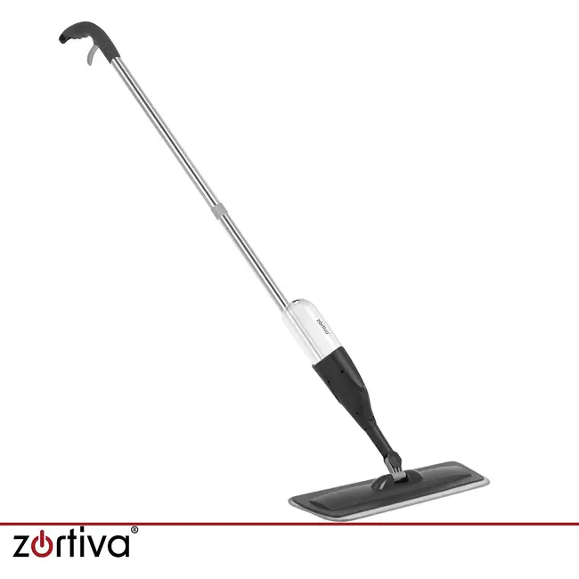 Zortiva Spraymop 300 ml met 3 wasbare microvezeldoeken en draaibare kop van 360° voor vloeren