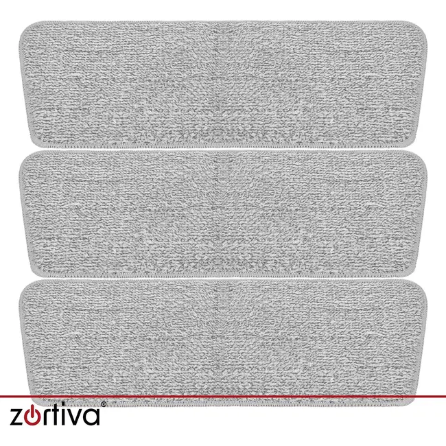 Zortiva Spraymop 300 ml met 3 wasbare microvezeldoeken en draaibare kop van 360° voor vloeren
