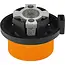 GEKO Gaspatroonadapter met 7/16-aansluiting en snelkoppeling voor campingtoestellen op reis