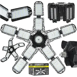 Keltin Opvouwbare E27 werkplaatslamp 120 W 6000 lm 6500 K praktisch