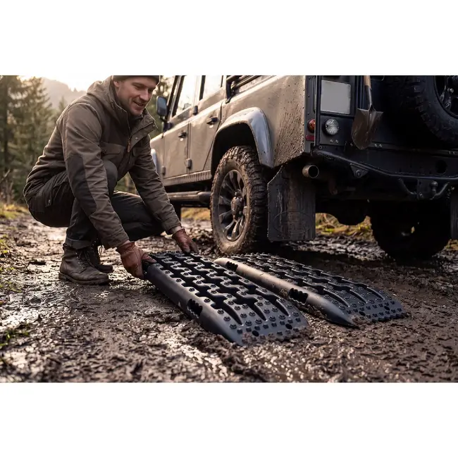 GEKO Offroad tractieplaten 10 ton 104 x 28 x 6 cm doelgericht