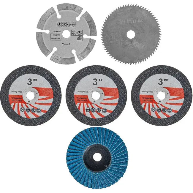 GEKO Accu mini haakse slijper 12 V 76 mm met twee accu's van 2,0 Ah