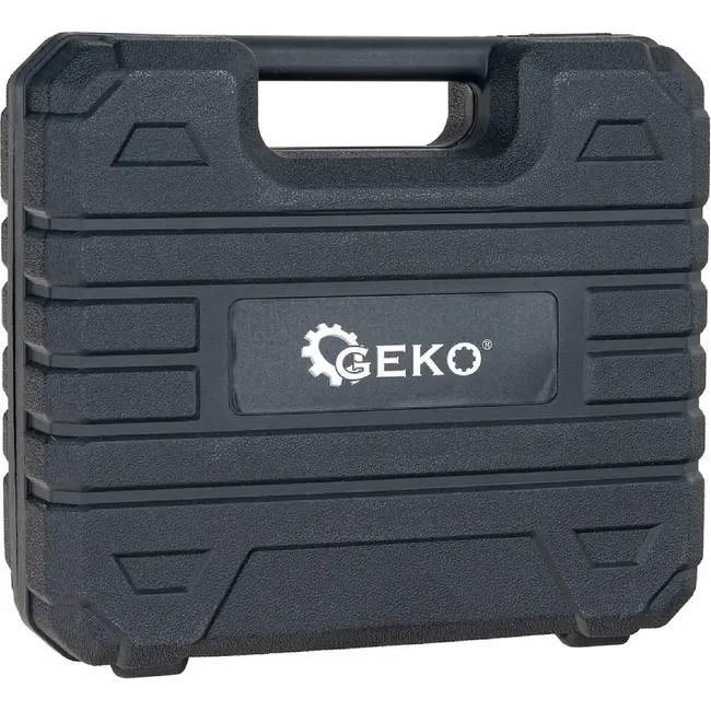 GEKO Accu mini haakse slijper 12 V 76 mm met twee accu's van 2,0 Ah