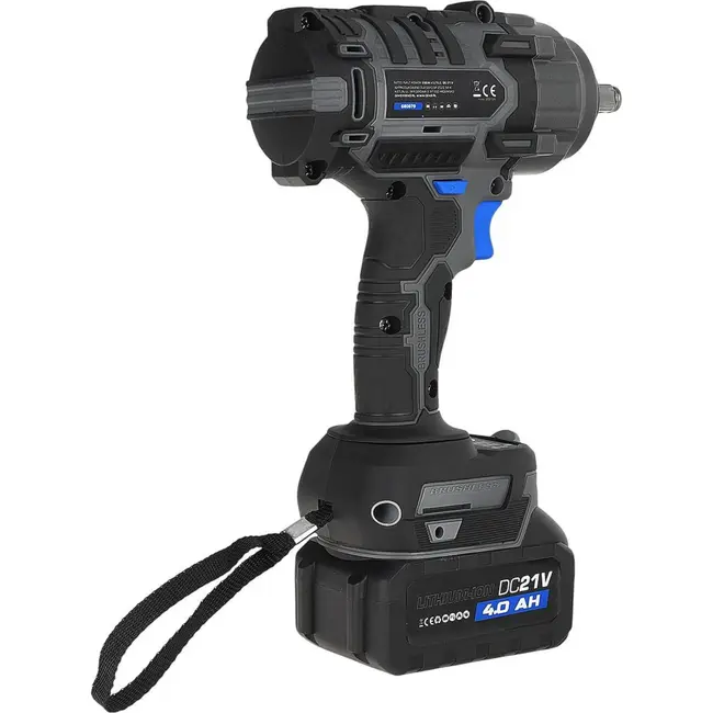 GEKO Accu slagmoersleutel 21 V 850 Nm met twee accu's van 4,0 Ah