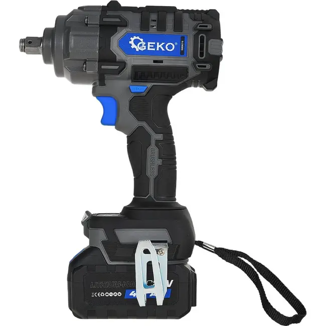 GEKO Accu slagmoersleutel 21 V 850 Nm met twee accu's van 4,0 Ah