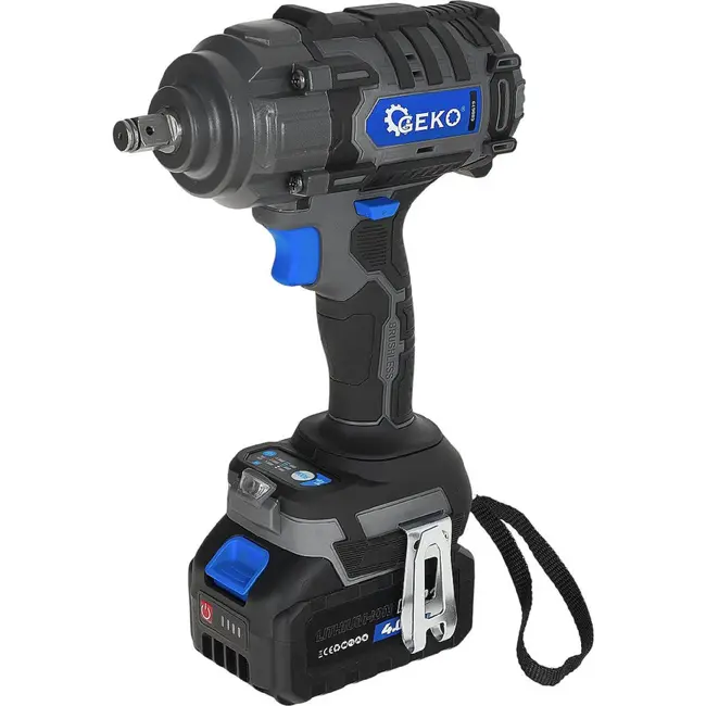 GEKO Accu slagmoersleutel 21 V 850 Nm met twee accu's van 4,0 Ah