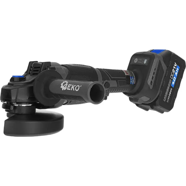 GEKO Accu haakse slijper 21 V 950 W met 2 accu's van 4,0 Ah praktisch