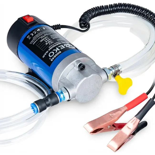 GEKO Elektrische 12 V olie-afzuigpomp 100 W voor auto, motor en landbouwmachine