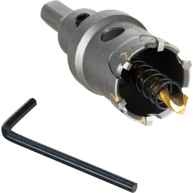 GEKO Hardmetalen TCT gatenzaag 27 mm met zeskantopname voor metaal