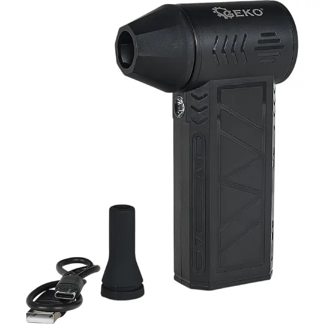 GEKO Compacte mini luchtblazer 7,4 V 4000 mAh met USB-C en led
