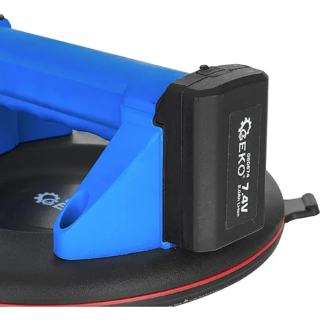 GEKO Accu vacuümzuignap 210 mm 200 kg met twee accu's van 2,0 Ah