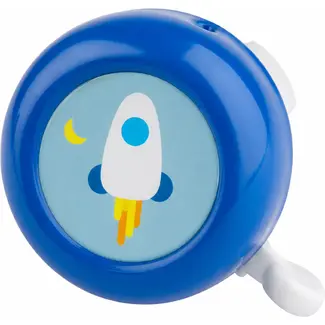 Pexkids Fietsbel voor kinderen - speels ontwerp - blauw/wit - eenvoudig te installeren