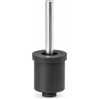 ProPlus Tentstokdop - Ø 21 mm - met metalen pin - zwart/zilver