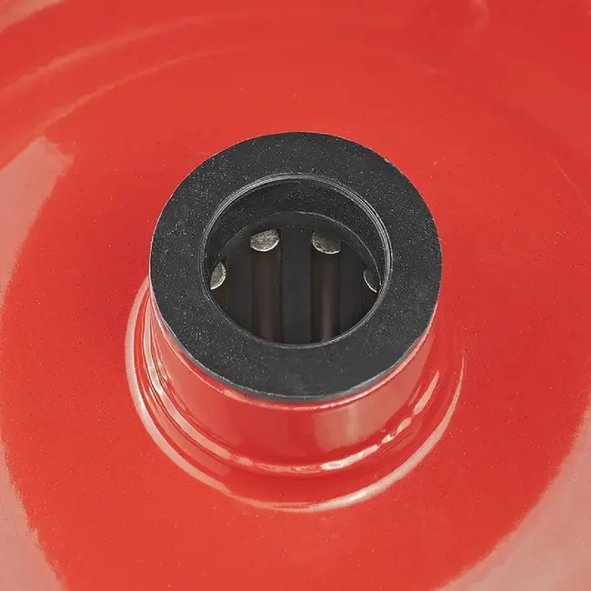 ProPlus Kruiwagenwiel - Luchtband met metalen velg - Ø 370 mm - Asgat Ø 20 mm - Zwart/Rood