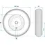 ProPlus Kruiwagenwiel - Luchtband met metalen velg - Ø 370 mm - Asgat Ø 20 mm - Zwart/Rood