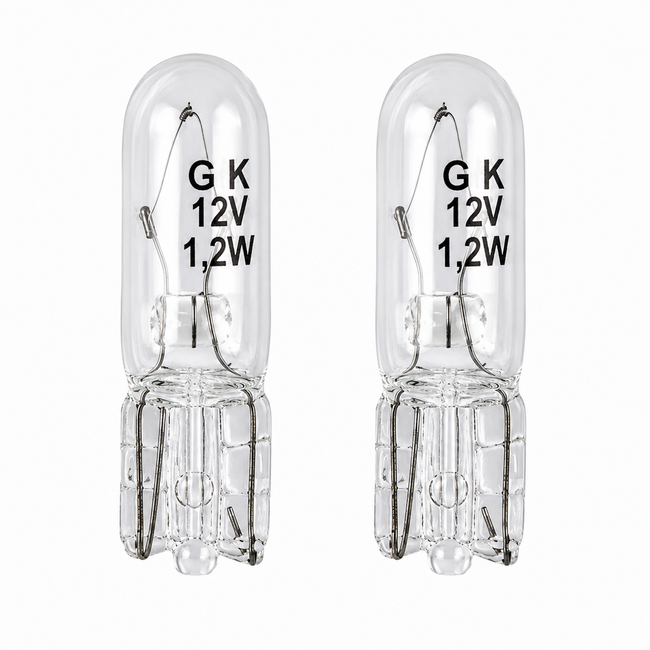 ProPlus Autolamp set - 12V - 1.2W - T5 fitting - 2 stuks