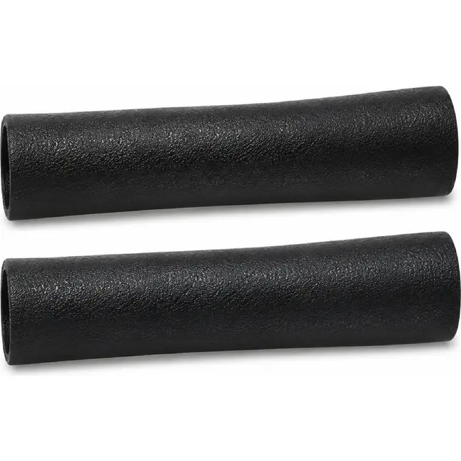 Falkx Zwarte fiets handvatten - 120mm - Comfortabel PVC - Set van 2