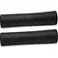 Falkx Zwarte fiets handvatten - 120mm - Comfortabel PVC - Set van 2
