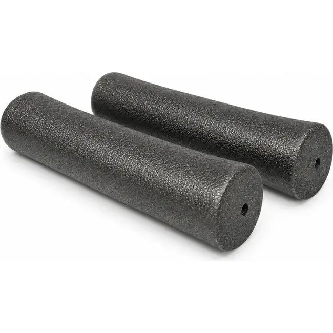 Falkx Zwarte fiets handvatten - 120mm - Comfortabel PVC - Set van 2