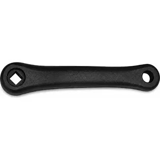 Falkx Linker crank - aluminium - zwart - 170 mm - spieloos ontwerp