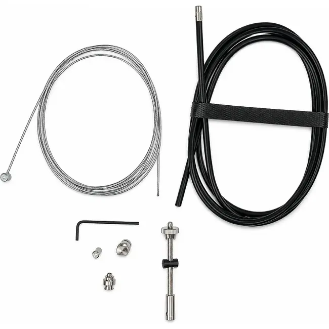 Slurf Trommelremkabel achter - RVS - 230 cm binnenkabel - 175 cm buitenkabel - Zwart