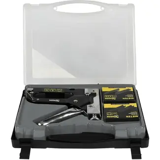 Benson Veelzijdige handtacker set - Inclusief 3 soorten nietjes en opbergkoffer