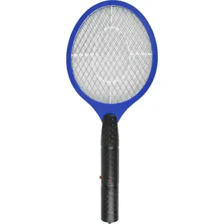 Benson Elektrische vliegenmepper blauw voor vliegende insecten met werking op 2 x AA-batterijen