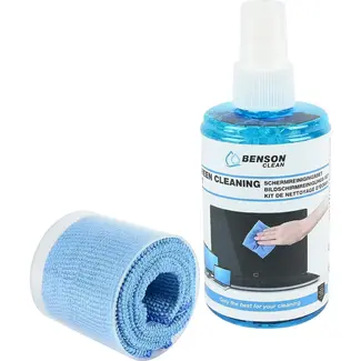 Benson Schermreinigingsset 3-delig - 25 x 25 cm - 3-delig - met duidelijke specificaties - geschikt voor meerdere toepassingen