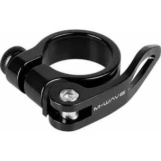M-Wave Zadelpenklem met snelspanner - Ø 31,8 mm - aluminium - zwart
