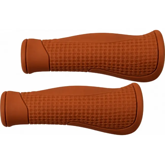Cloud Base Ergonomische fietshandvatten - anatomisch ontwerp - bruin - 130 mm - set van 2