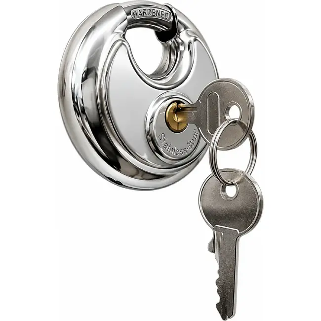 Falkx Discus hangslot - 70 mm - Roestvrij staal - Extra zaagbescherming - Binnen- en buitengebruik