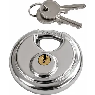Falkx Discus hangslot - 70 mm - Roestvrij staal - Extra zaagbescherming - Binnen- en buitengebruik