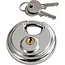 Falkx Discus hangslot - 70 mm - Roestvrij staal - Extra zaagbescherming - Binnen- en buitengebruik