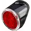 Falkx Solar LED achterlicht - Zonnecel en bewegingssensor - Montage op spatbord - 3 lumen - Rood/Zwart