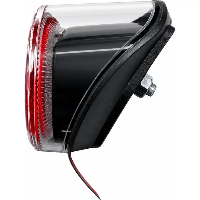 Falkx Solar LED achterlicht - Zonnecel en bewegingssensor - Montage op spatbord - 3 lumen - Rood/Zwart