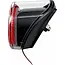 Falkx Solar LED achterlicht - Zonnecel en bewegingssensor - Montage op spatbord - 3 lumen - Rood/Zwart
