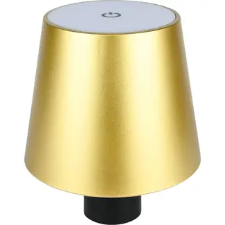 Benson Aanraakdimbare LED flessenlamp - goud - oplaadbaar - compact ontwerp - warm wit licht