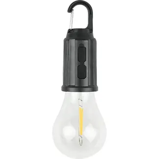 Benson Campinglamp rond oplaadbaar met karabijnhaak, 3 lichtstanden, 200 lumen en 400 mAh batterij