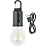 Benson Campinglamp rond oplaadbaar met karabijnhaak, 3 lichtstanden, 200 lumen en 400 mAh batterij