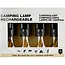 Benson Campinglamp solar 4-delig met karabijnhaak, 3 lichtstanden, dagsensor, batterij en IP44