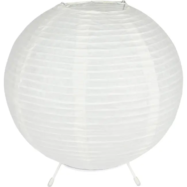 Benson Tafellamp rijstpapier rond wit 20 cm met batterijvoeding