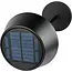 Benson Tafellamp solar zwart metaal 3 W met 120 lumen, 800 mAh accu en drie instelbare lichtstanden